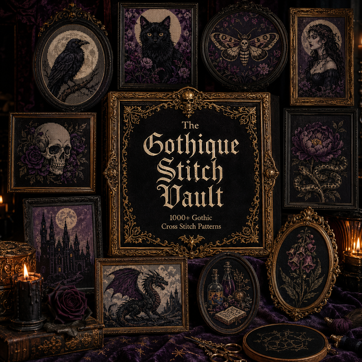 The Gothique Stitch Vault — 1000+ Gothic Cross Stitch Patterns