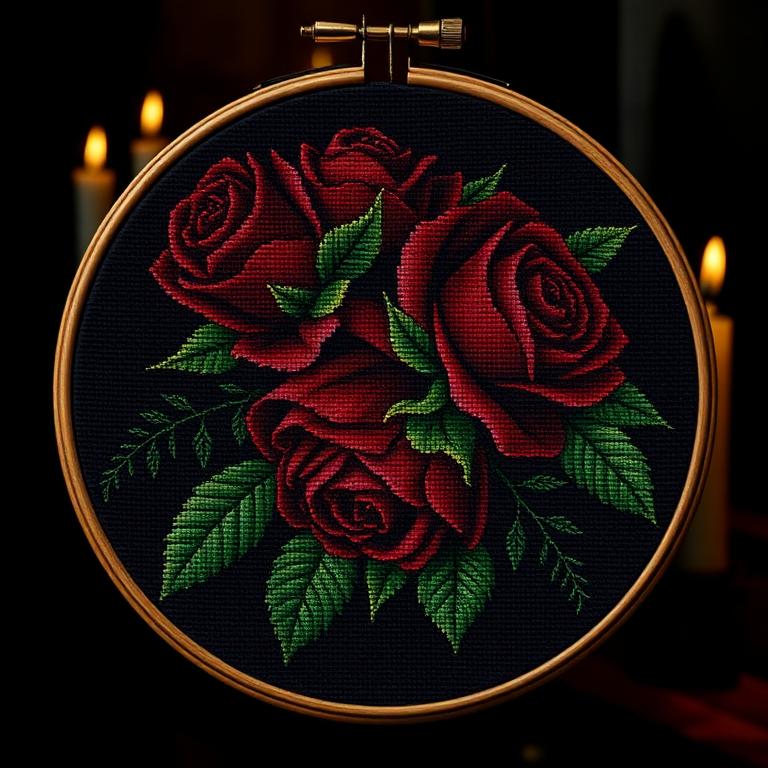 Dark Florals & Poisonous Plants cross stitch preview