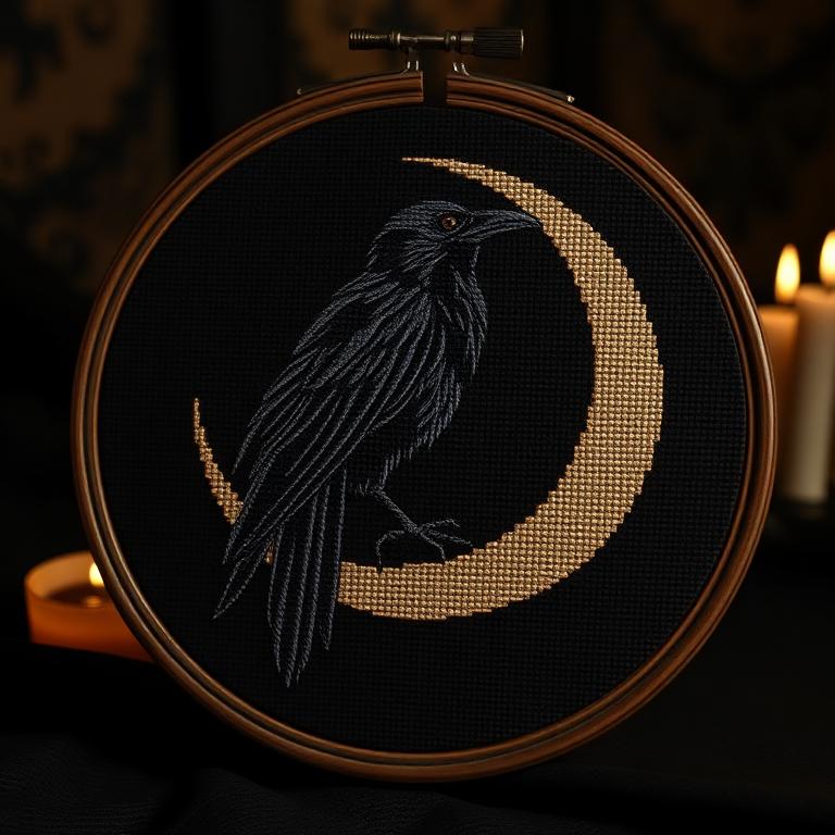 Ravens, Moths & Nocturnal Creatures cross stitch preview